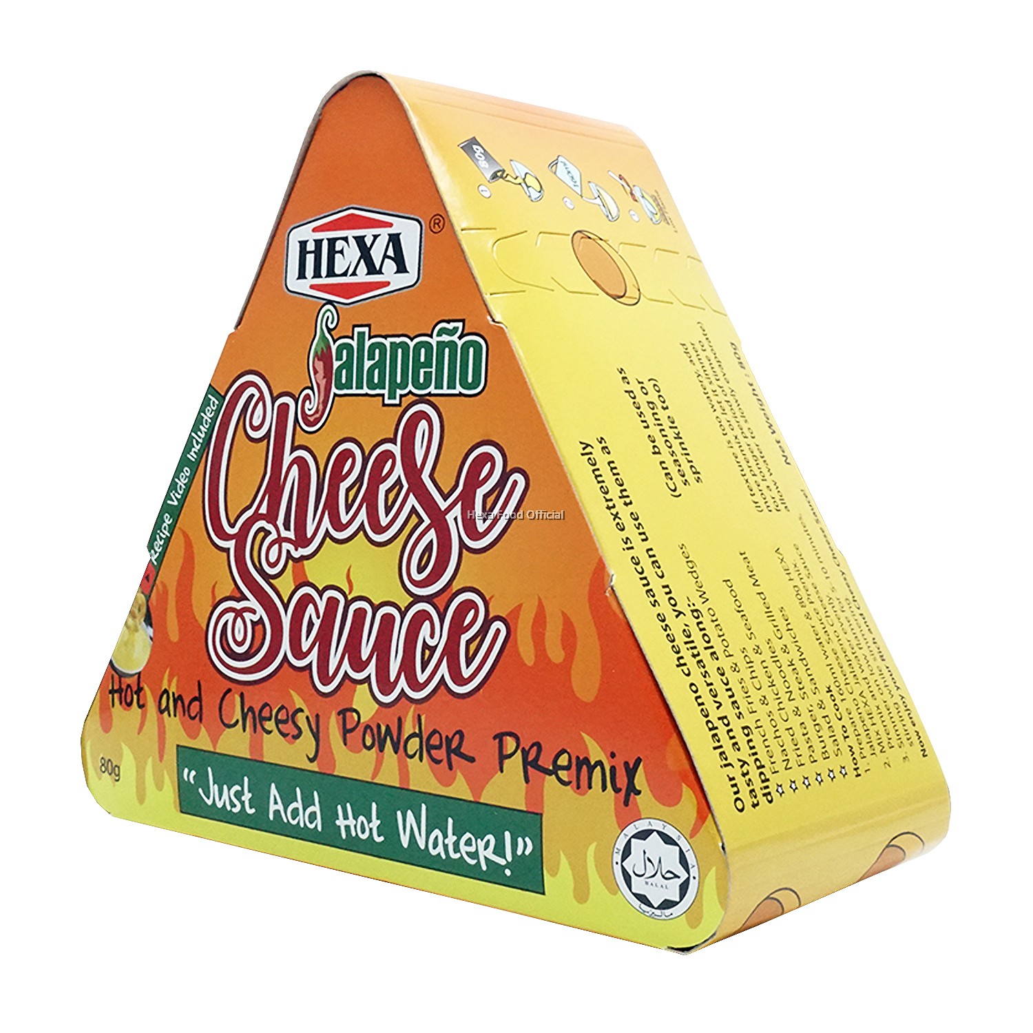 HEXA HALAL Jalapeno Cheese Sauce Premix 80gm