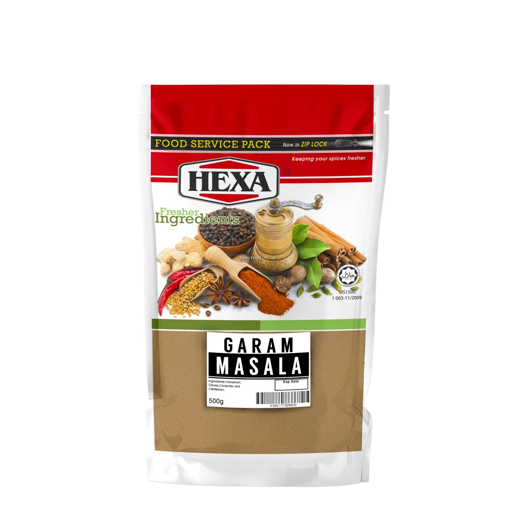 HEXA Garam Masala 500gm Food Service Packaging - Main Image