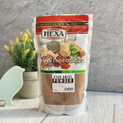 HEXA HALAL Star Anise Powder 500gm Food Service Packaging