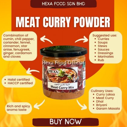 HEXA Meat Curry Powder 170gm Bottle HEXA Meat Curry Powder 170gm Bottle