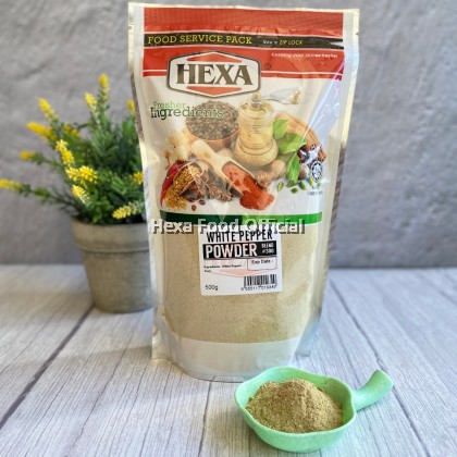 HEXA HALAL White Pepper Powder 500gm Food Service Packaging