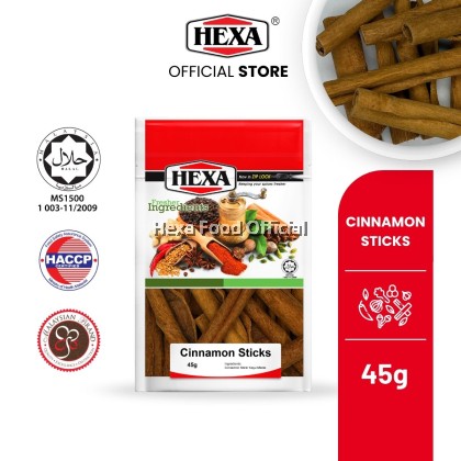 HEXA HALAL Indonesia Cassia Cinnamon Stick 45gm