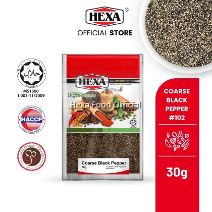 HEXA HALAL Black Pepper Coarse 30gm 