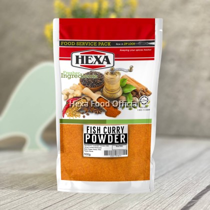 HEXA HALAL Fish Curry Powder 500gm Food Service Packaging