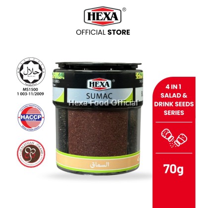  HEXA HALAL Salad & Drinks 4 IN 1 Seed Series 70gm Chia / Basil / Sumac / Black seed