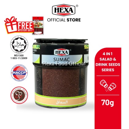  HEXA Salad & Drinks 4 IN 1 Seed Series 70gm Chia / Basil / Sumac / Black seed   Bottle