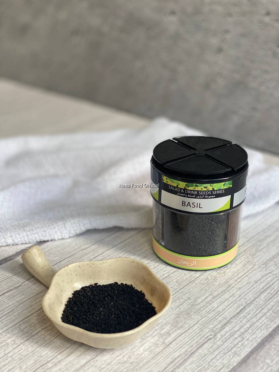 HEXA HALAL Salad & Drinks 4 IN 1 Seed Series 70gm Chia / Basil / Sumac