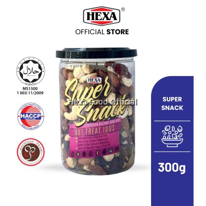 HEXA Super Snack NUT.TREAT.IOUS 300gm Bottle HEXA Super Snack NUT.TREAT.IOUS 300gm Bottle