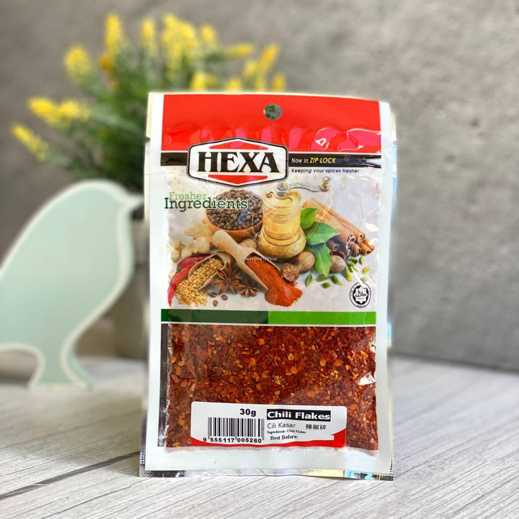 HEXA HALAL Chili Flakes 30gm