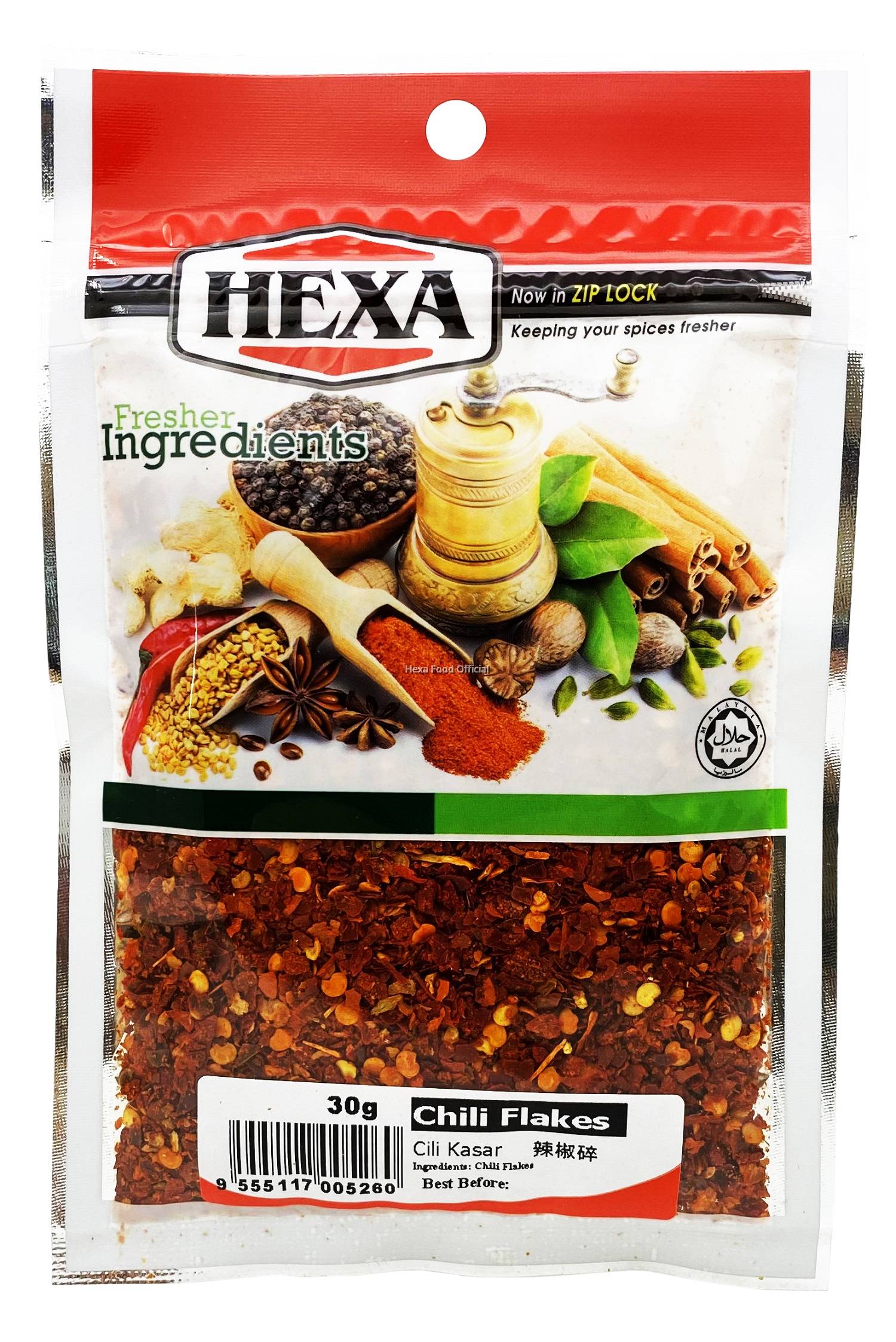 HEXA HALAL Chili Flakes 103 30gm