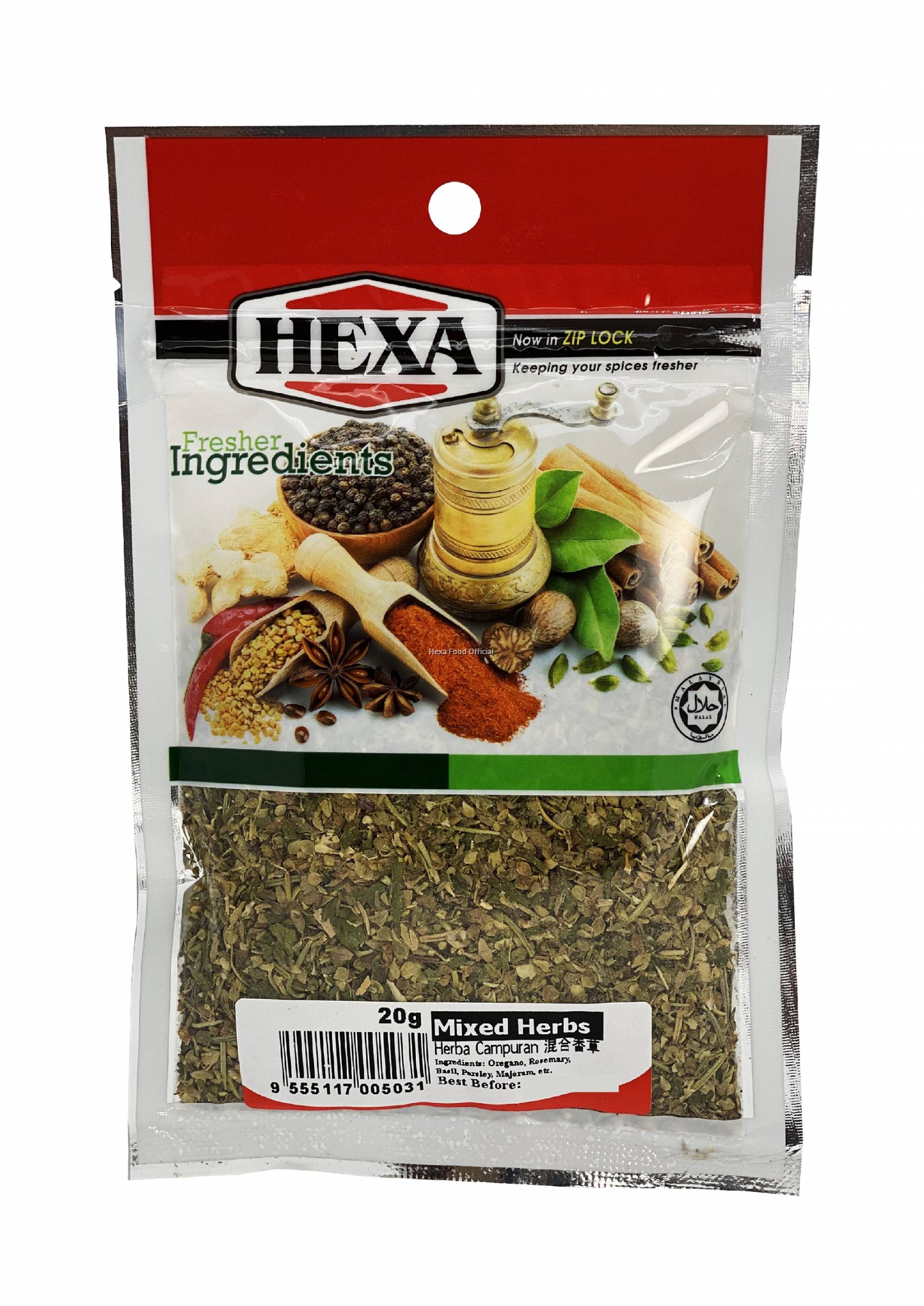 HEXA HALAL Mixed Herbs 100 20gm