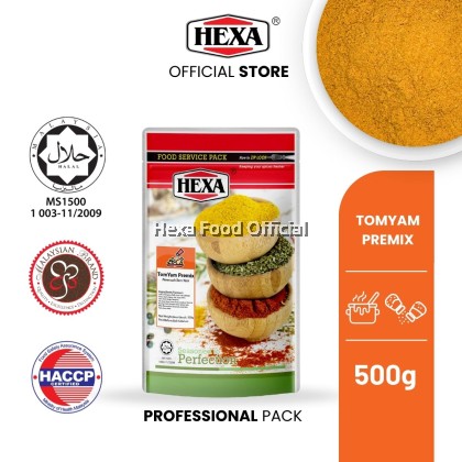 HEXA HALAL Tom Yam Premix  500gm Food Service Packaging