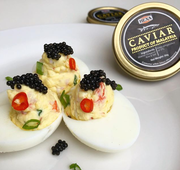 Raffie's Egg with Caviar Recipe