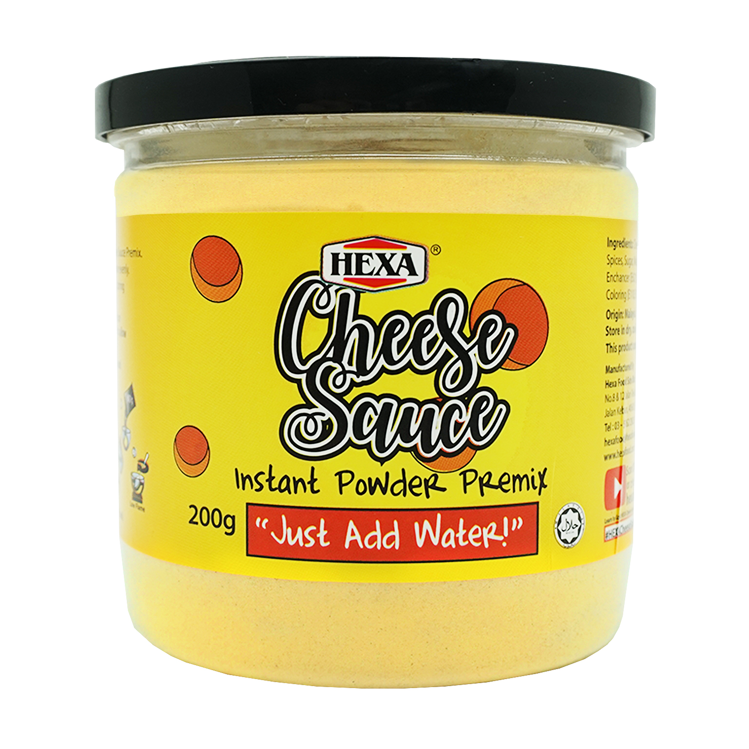 HEXA HALAL Cajun Spice 85gm HEXA HALAL Cheese Sauce Premix Powder 200gm